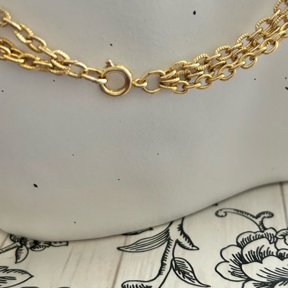 Vintage Gold Tassel Chain Necklace 22 inches - Picture 4 of 8